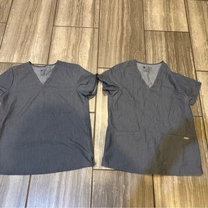 2 Womens sz M Figs Scrub Tops